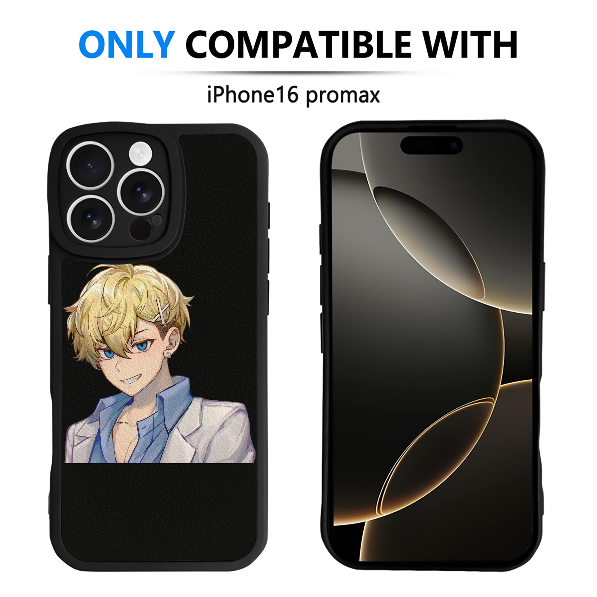 （画像用） 東京リベンジャーズ Tokyo Revengers 【iPhone 16シリーズ対応】シリコンスマホケース（レザー調） 材質：シリコン